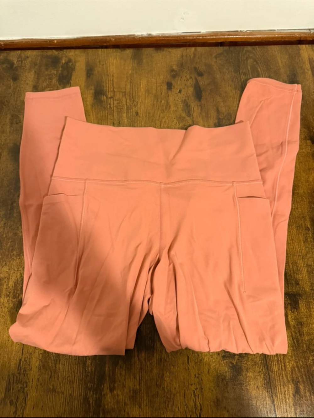 Athleta High-Waist Leggings in Coral Pink